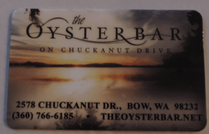 The Oyster Bar Gift Cards Bow WA Seafood Restaurant